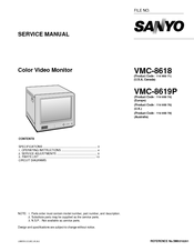 Sanyo VMC-8619P Service Manual