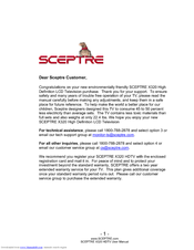 Sceptre X320 User Manual