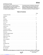 Scotsman DC33 Service Manual