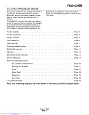 Scotsman FM2402RH Service Manual