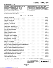 Scotsman FME1200 Service Manual