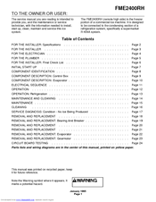 Scotsman FME2400RH Service Manual