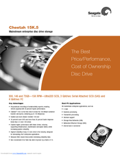 Seagate Cheetah 15K.5 FC ST3146855FC Specifications