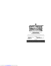 Sega Sonic Adventure Instruction Manual