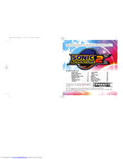 Sega Sonic Adventure 2 Instruction Manual
