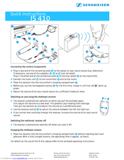 Sennheiser IS 410 Quick Instructions