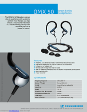 Sennheiser OMX 50 Street Specifications