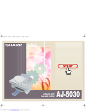 Sharp 5030 - AJ Color Inkjet Printer Online Manual
