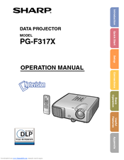 Sharp PG-F317X - Notevision XGA DLP Projector Operation Manual