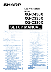 Sharp Notevision XG-C335X Setup Manual