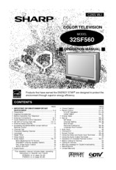 Sharp 32SF560 Operation Manual