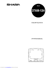 Sharp 37AM-12H Operation Manual