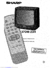 Sharp 37DM-23H Operation Manual