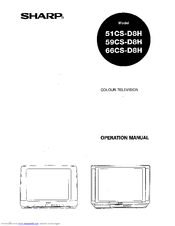Sharp 66CS-D8H Operation Manual