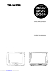 Sharp 66CS-05H Operation Manual