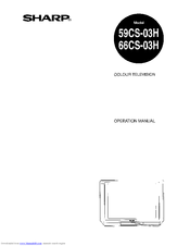 Sharp 66CS-03H Operation Manual