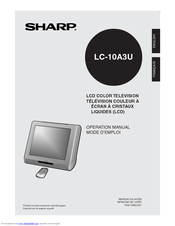 Sharp Aquos LC 10A3US Operation Manual