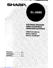 Sharp EL-6090 Operation Manual