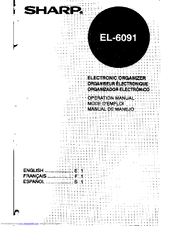 Sharp EL-6091 Operation Manual
