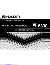 Sharp EL-6330 Operation Manual
