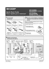Sharp CD-G10000S Quick Start Manual