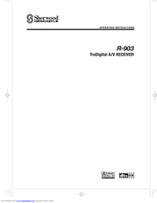 Sherwood NewCastle R-903 Operating Instructions Manual