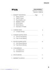 Silva NOMAD Operator's Manual