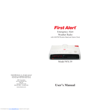 First Alert WX-39 User Manual