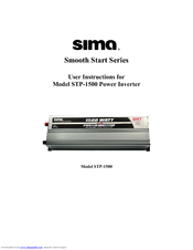 Sima Smooth Start Series User Instructions