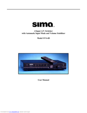 Sima SVS-4D User Manual