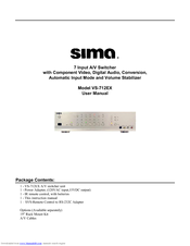 Sima VS-712EX User Manual