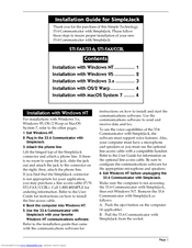 Simpletech STI-FAX/33.6 Installation Manual
