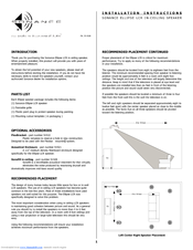 Sonance Ellipse 1.0 LCR Install Manual