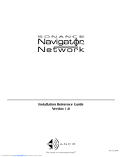 Sonance Navigator Harbor Installation Reference Manual