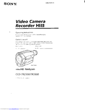 Sony Handycam CCD-TR2300 Operating Instructions Manual