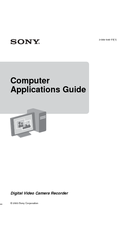 Sony DCRPC330 - MiniDV 3.3-Megapixel Handycam Camcorder Application Manual
