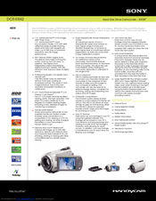 Sony Handycam DCR-SR42 Specifications