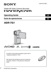 Sony Handycam HDR-TG1 Operating Manual