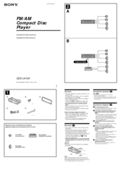 Sony CDX-L410X - Fm/am Compact Disc Player Manuals | ManualsLib  Sony Cdx L410x Wiring Harness Diagram    ManualsLib
