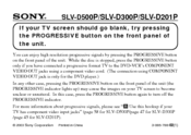 Sony SLV-D201P Operating Instructions  (primary manual) Product Support Bulletin