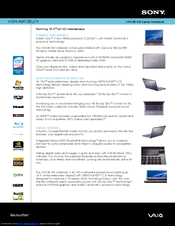 Sony VGN-AW120J - VAIO AW Series Specifications