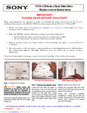 Sony VAIO VGN-CR510 Install Manual