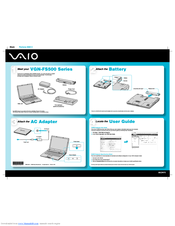 Sony VAIO VGN-FS550F Qucik Start