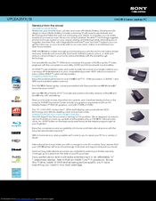 Sony VAIO VPCEA25FX/BI Specifications