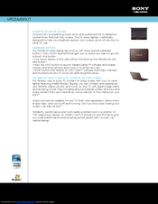 Sony VPCEA45FX Specifications
