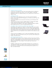 Sony VPCEA47FX Specifications