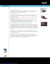 Sony VAIO VPCEB46FX Specifications
