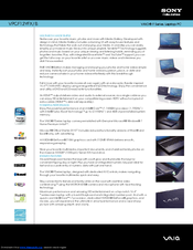 Sony VAIO VPCF12YFX/B Specifications