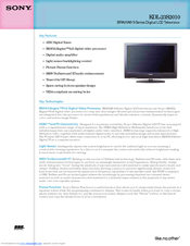 Sony BRAVIA KDL-23S2010 Specifications