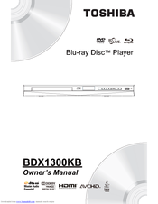 Toshiba BDX1300KB Owner's Manual